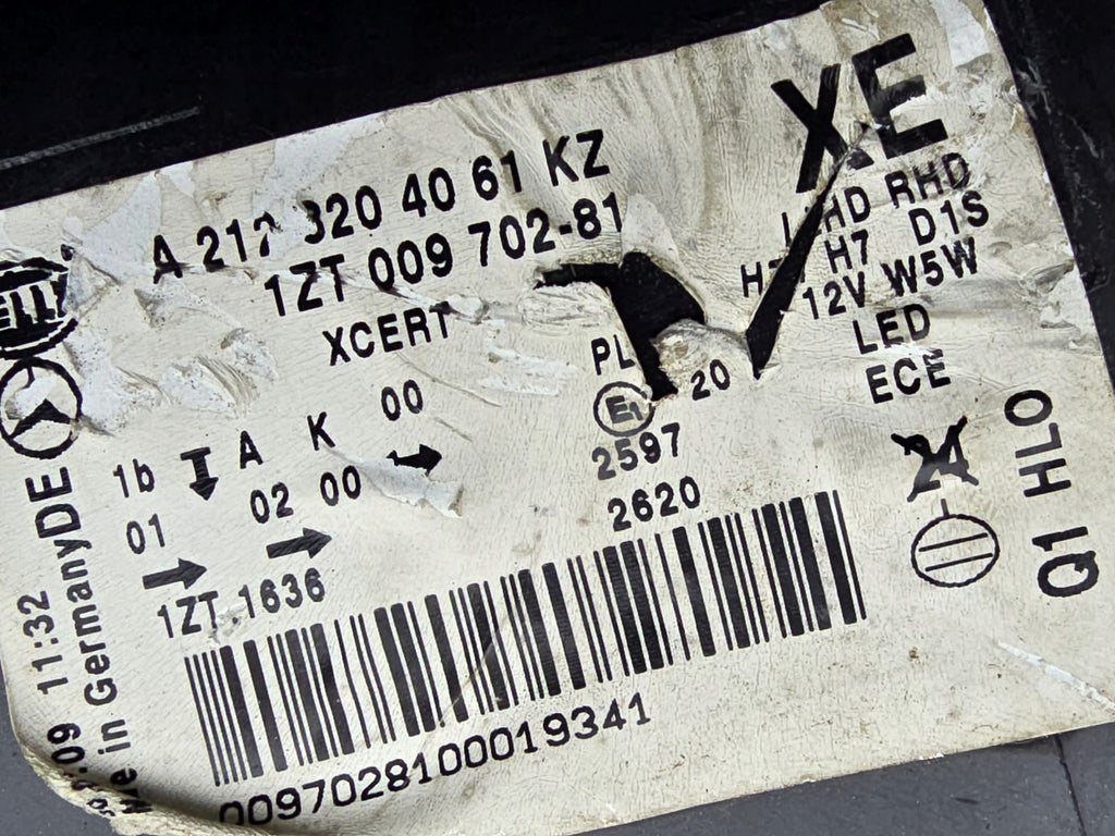 Frontscheinwerfer Mercedes-Benz W212 A2128204061 Links Scheinwerfer Headlight SCH2722973582lz