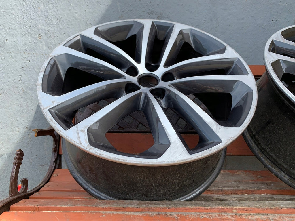 1x Alufelge 19 Zoll 8.5" 5x108 45ET Glanz Graphit HK8M-1007-EA Jaguar F-Pace Mg