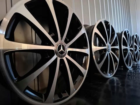 4x Alufelge 17 Zoll 6.5" 5x112 44ET Glanz Schwarz A1774010300 Mercedes-Benz Gla FEL2714201343wx