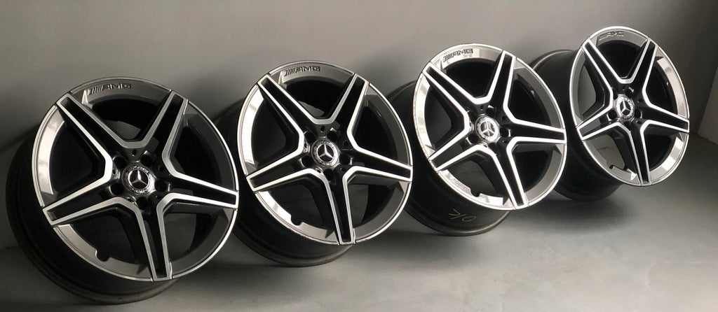 4x Alufelge 18 Zoll 8.5" 5x112 Glanz Silber A2054019600 Mercedes-Benz A205 FEL7582426280pr