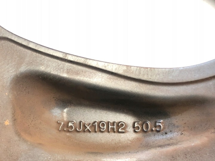 1x Alufelge 19 Zoll 7.5" 5x114.3 50ET Matt Schwarz 52910F1500 Kia Sportage FEL5370866687ud