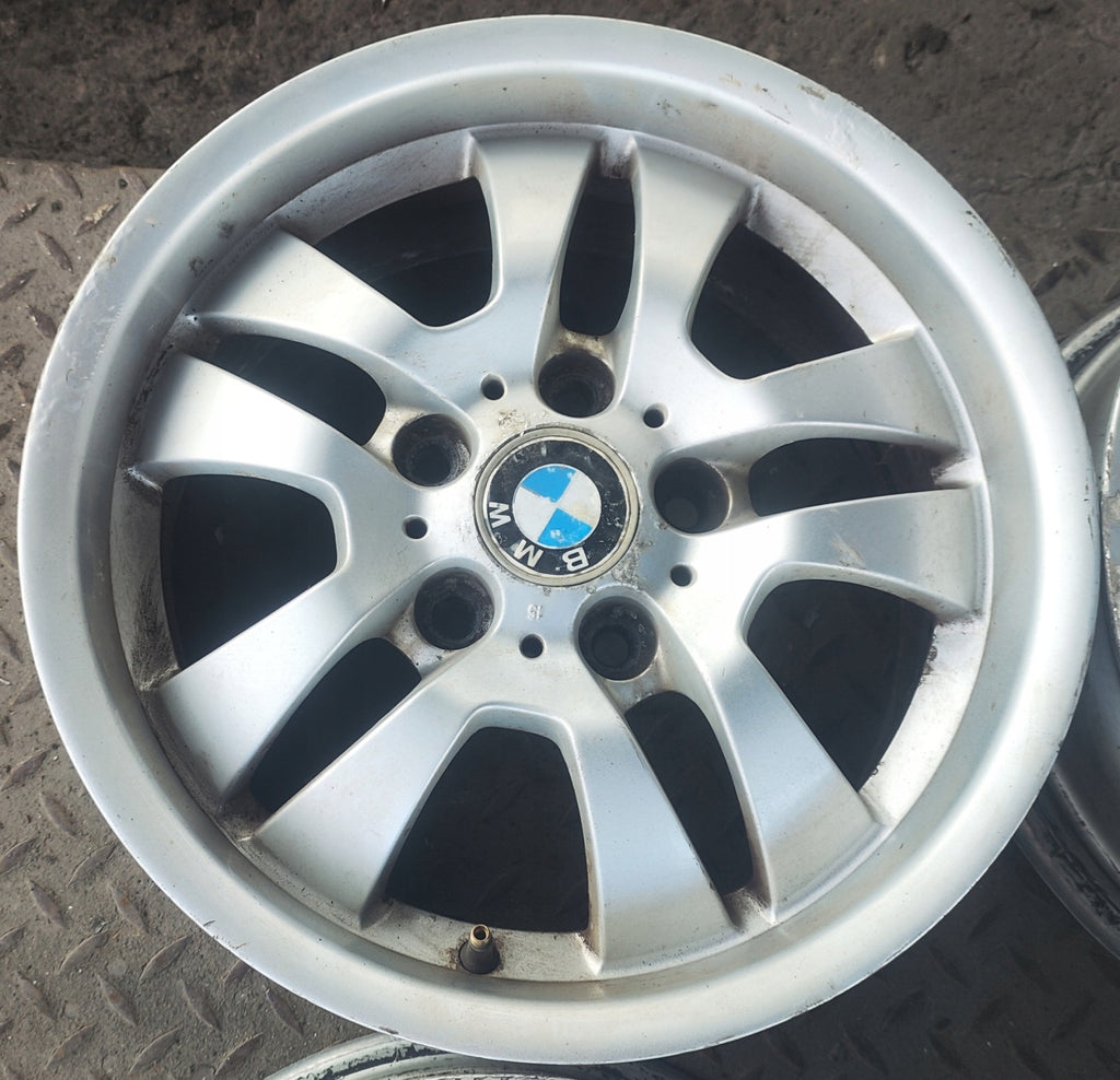1x Alufelge 16 Zoll 7.0" 5x120 34ET Glanz Silber 6765762 BMW E90 Rim Wheel FEL2262076333gf