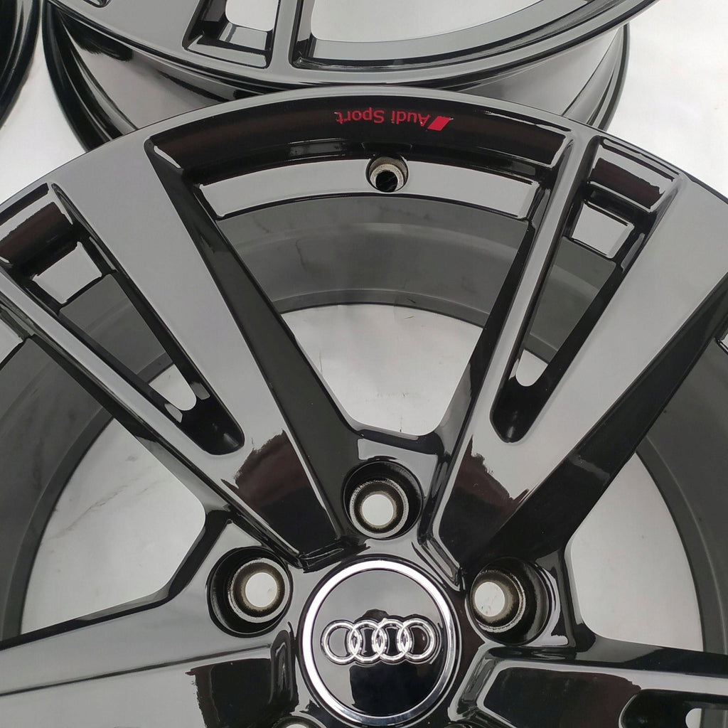 4x Alufelge 18 Zoll 8.0" 5x112 46ET Glanz Schwarz 8Y0601025N Audi Rim Wheel FEL2183447185dn