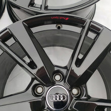 Laden Sie das Bild in den Galerie-Viewer, 4x Alufelge 18 Zoll 8.0" 5x112 46ET Glanz Schwarz 8Y0601025N Audi Rim Wheel FEL2183447185dn