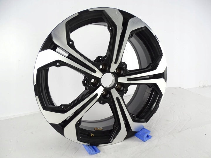 1x Alufelge 19 Zoll 7.0" 5x108 41ET Glanz Silber 9836124480 Citroën I Rim Wheel FEL1539605116em