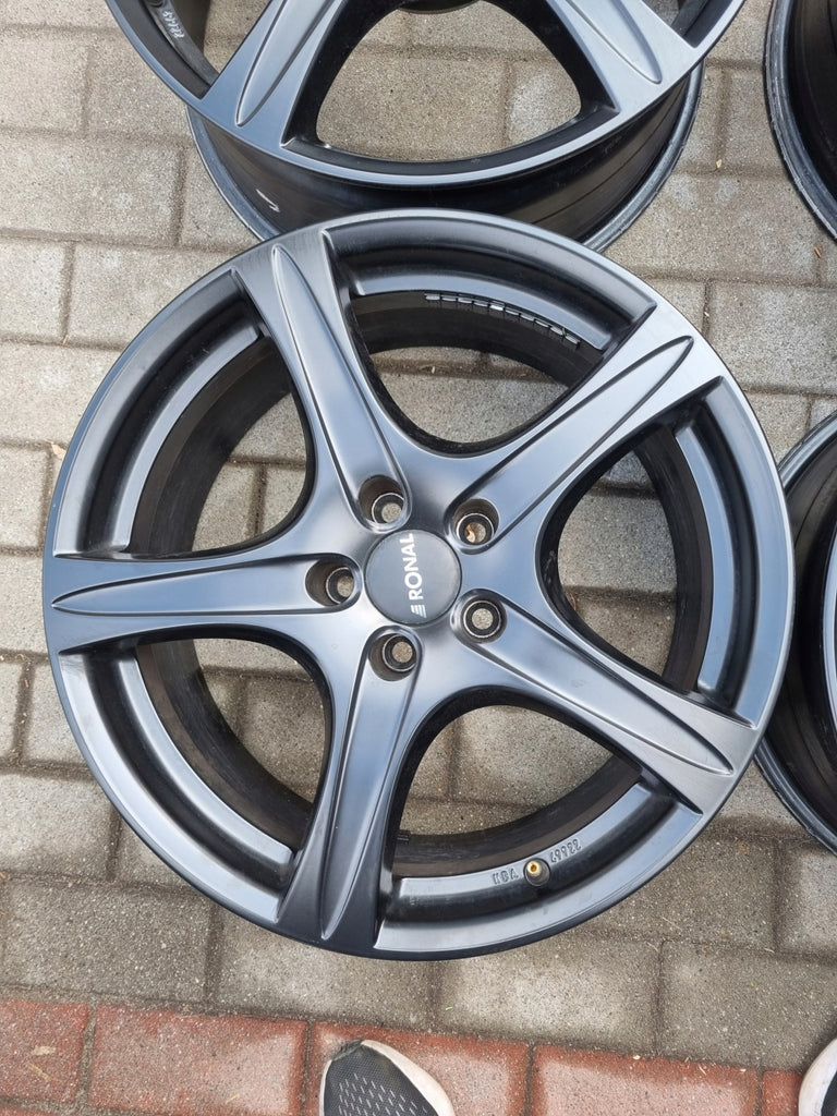 4x Alufelge 18 Zoll 8.0" 5x112 35ET Matt Schwarz KBA49922 Rim Wheel FEL1124222266it
