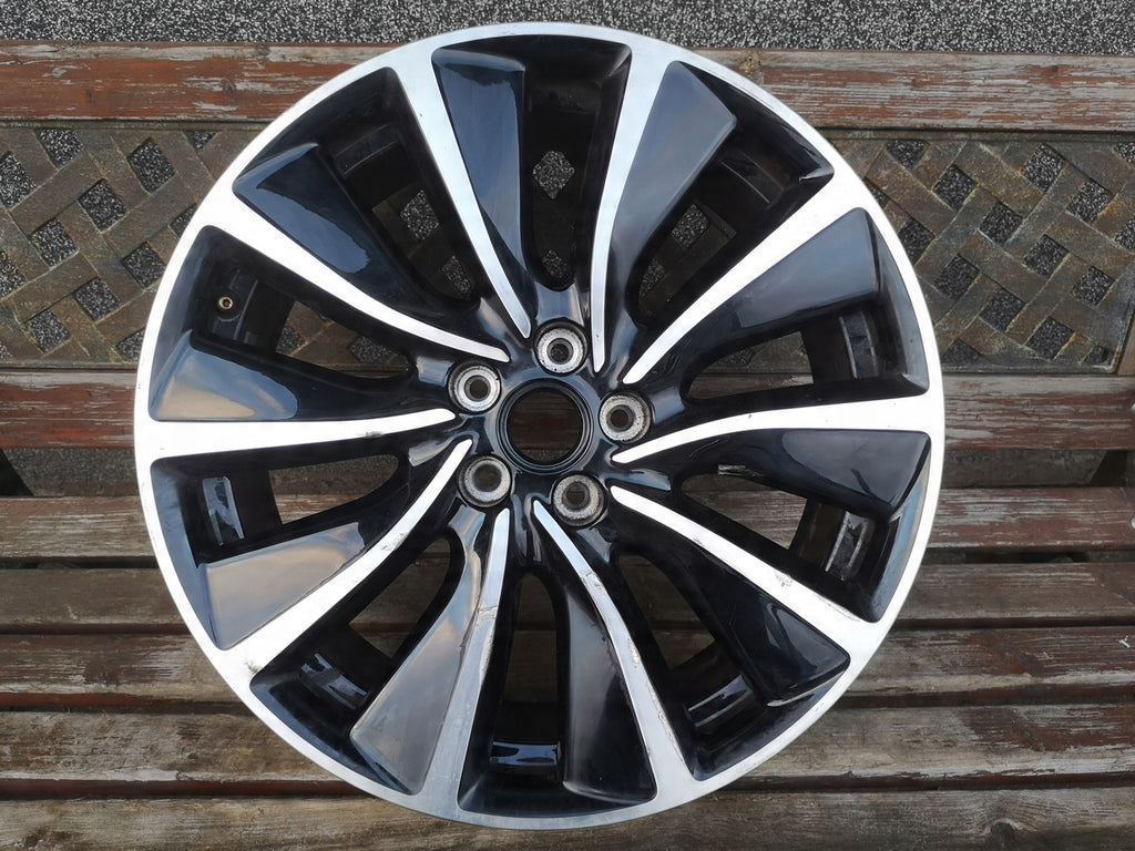 1x Alufelge 19 Zoll 7.0" 5x108 38ET Glanz Schwarz YP00174580 Opel Grandland X