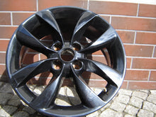 Laden Sie das Bild in den Galerie-Viewer, 1x Alufelge 16 Zoll 6.5&quot; 4x100 40ET Glanz Schwarz Opel Corsa Rim Wheel