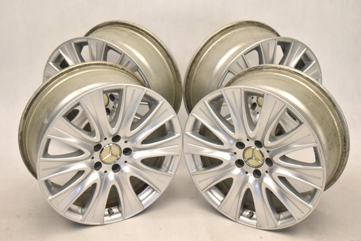 4x Alufelge 18 Zoll 8.0" 5x112 41ET Glanz Silber A2224010902 Mercedes-Benz FEL2137737712ve