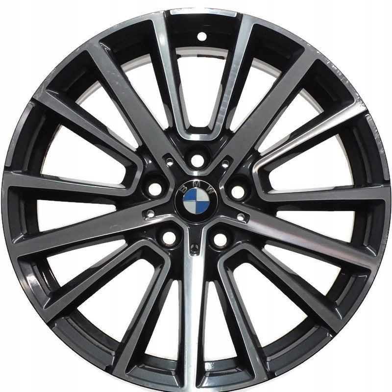 1x Alufelge 18 Zoll 8.0" 5x112 57ET Glanz Graphit 6851786 BMW 1 Mg Rim Wheel FEL4521674625qh