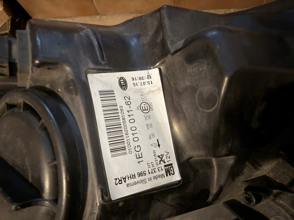 Frontscheinwerfer Opel Astra J 100117 Rechts Scheinwerfer Headlight SCH2214528983yf