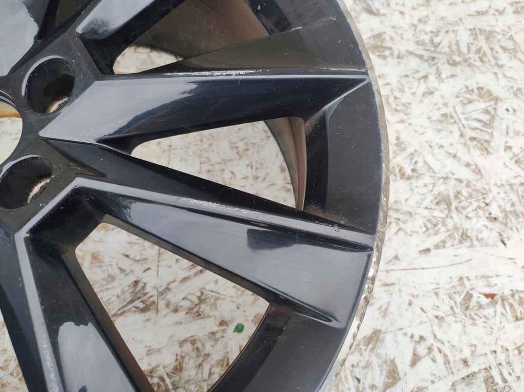 1x Alufelge 17 Zoll 7.0" 5x100 46ET Glanz Schwarz 5JJ601025 Skoda Fabia Rapid