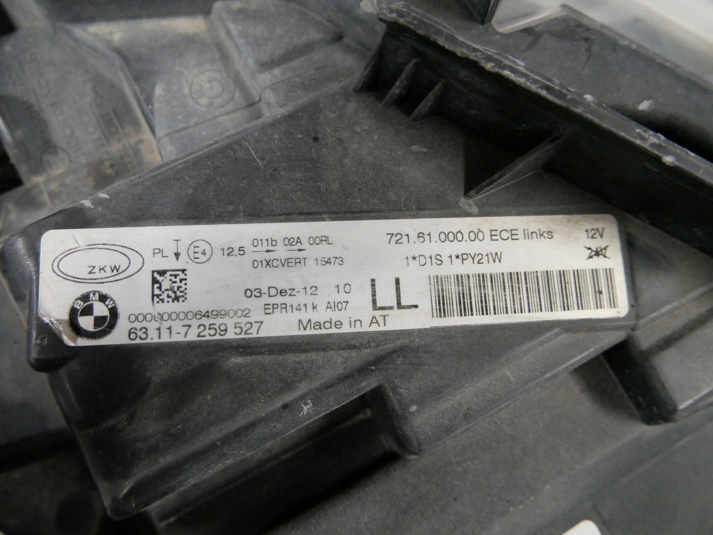 Frontscheinwerfer BMW F30 F31 7259527 Xenon Links Scheinwerfer Headlight SCH3520902958gx