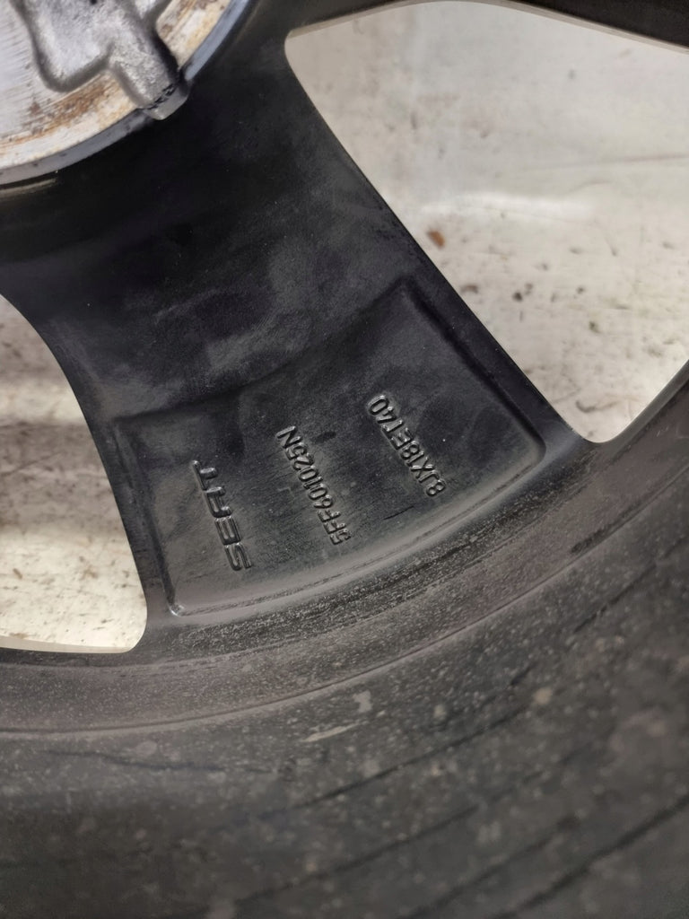 1x Alufelge 18 Zoll 8.0" 5x112 40ET Matt Schwarz 5FF601025N Seat Rim Wheel FEL5908065787rh