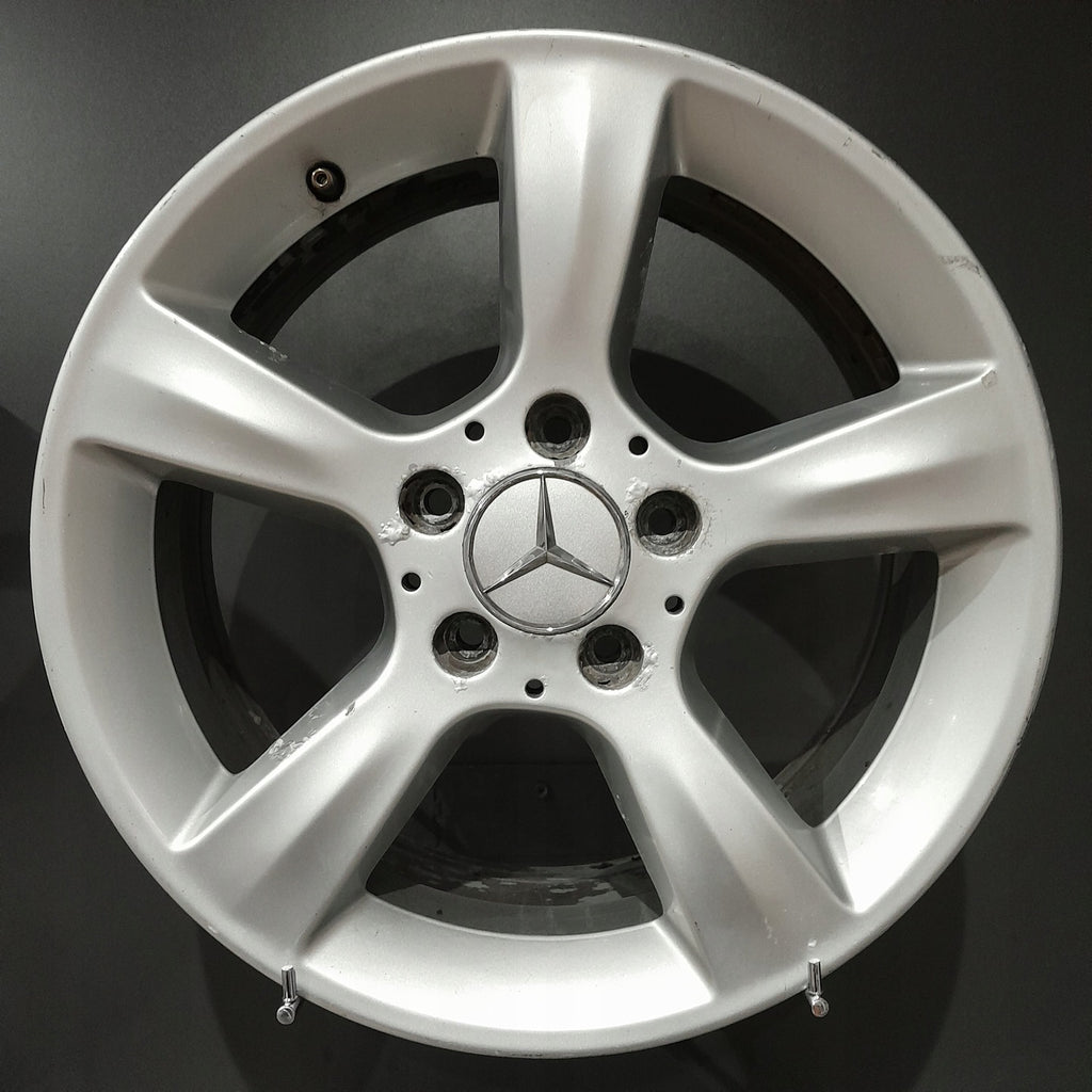 4x Alufelge 16 Zoll 7.0" 5x112 31ET Glanz Silber A2034012902 Mercedes-Benz W203