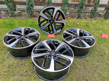 Load image into Gallery viewer, 4x Alufelge 18 Zoll 7.5&quot; 5x114.3 52ET Glanz Schwarz 52910-J9300 Hyundai Kona