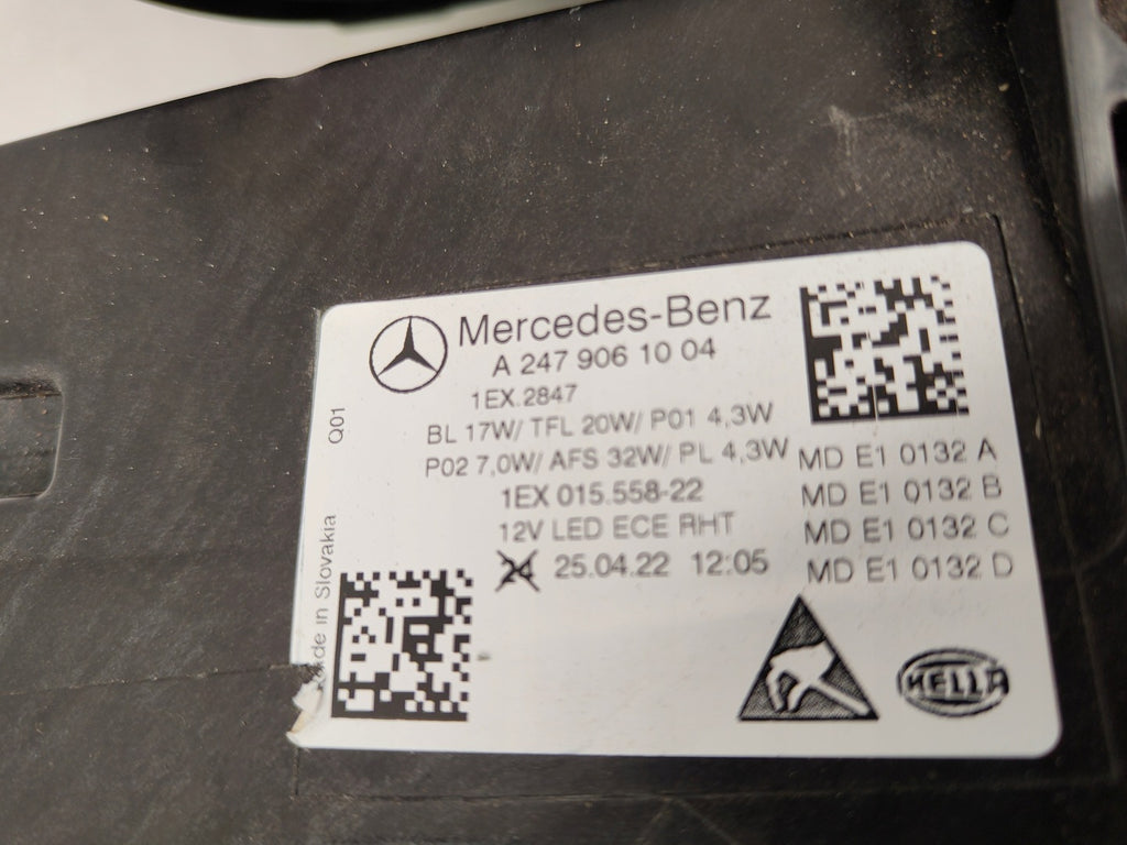 Frontscheinwerfer Mercedes-Benz W247 A2479060904 A2479061004 LED Ein Satz SCH3032972978is