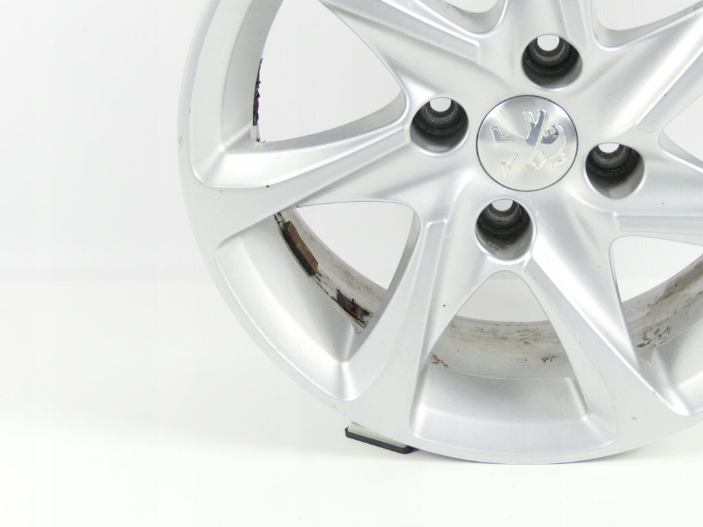 1x Alufelge 15 Zoll 6.0" 4x108 Schwarz 9673773577 Peugeot 208 Hatchback I FEL4406682360fu
