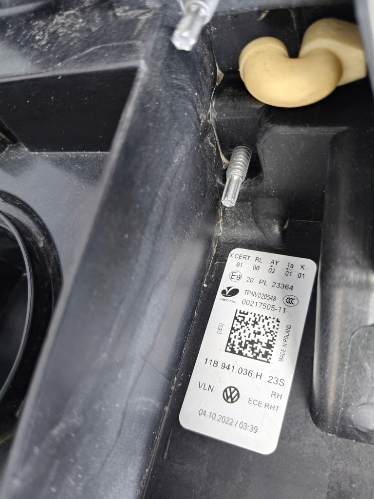 Frontscheinwerfer VW I 11A- 11B941036H Full LED Rechts Scheinwerfer Headlight SCH9797197171uy