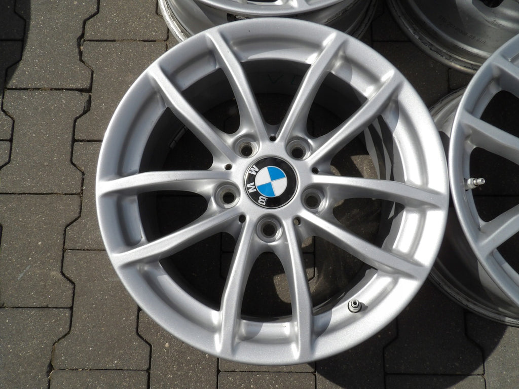4x Alufelge 16 Zoll 7.0" 5x120 40ET Glanz Silber BMW Rim Wheel FEL9835174968gg