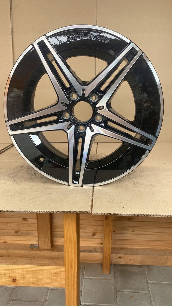 1x Alufelge 18 Zoll 9.0" 5x112 58ET Glanz Schwarz A2064016600 Mercedes-Benz W206 FEL9530925669df