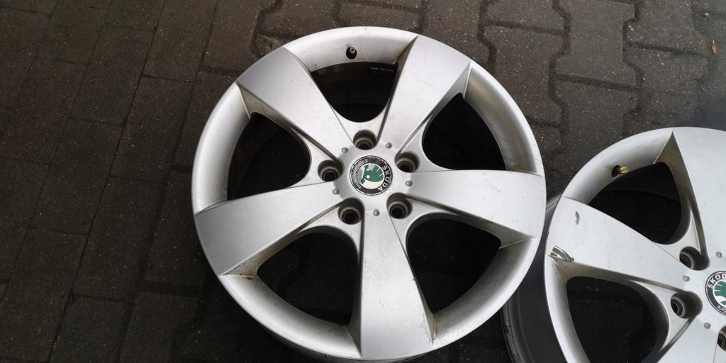 4x Alufelge 17 Zoll 7.0" 5x112 54ET 1Z0601025D Skoda Superb I Rim Wheel FEL1967127231vb