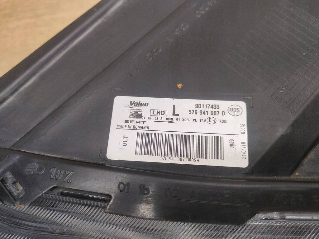 Frontscheinwerfer Seat Ateca 576941007D Links Scheinwerfer Headlight