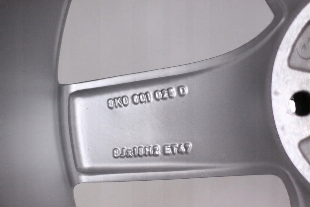 4x Alufelge 18 Zoll 8.0" 5x112 47ET Glanz Silber 8K0601025D Audi A6 A4 Rim Wheel