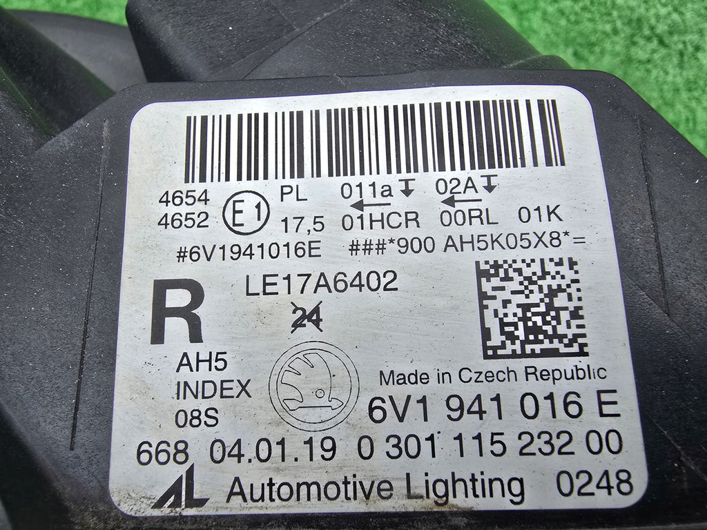 Frontscheinwerfer Skoda Fabia III 6V1941016E LED Rechts Scheinwerfer Headlight SCH8570436508pg