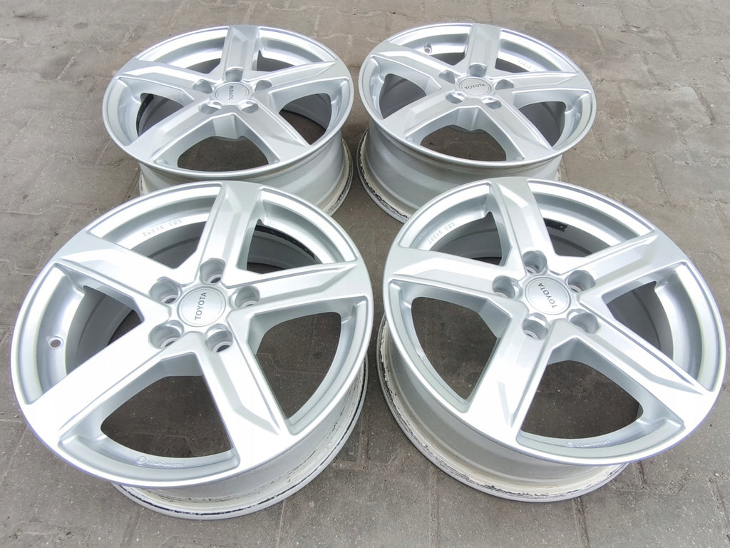 4x Alufelge 16 Zoll 6.5" 5x114.3 39ET Toyota Corolla Avensis Rim Wheel FEL5893449640fs