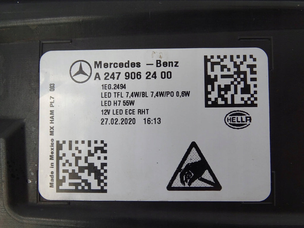 Frontscheinwerfer Mercedes-Benz W247 A2479062400 Rechts Scheinwerfer Headlight SCH5630662125ls