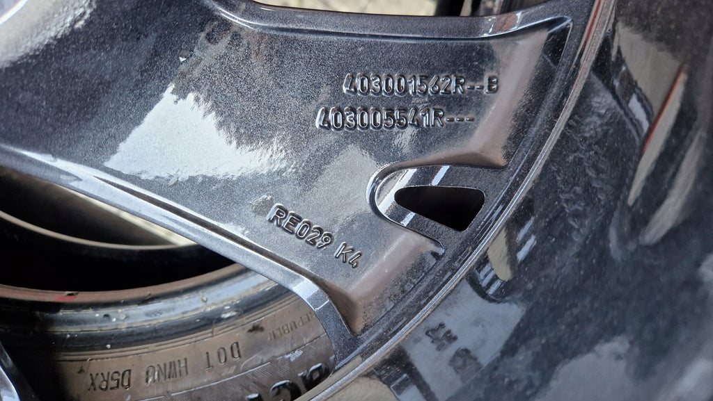 1x Alufelge 18 Zoll 7.0" 5x114.3 35ET Glanz Schwarz 403001562 Renault Rim Wheel