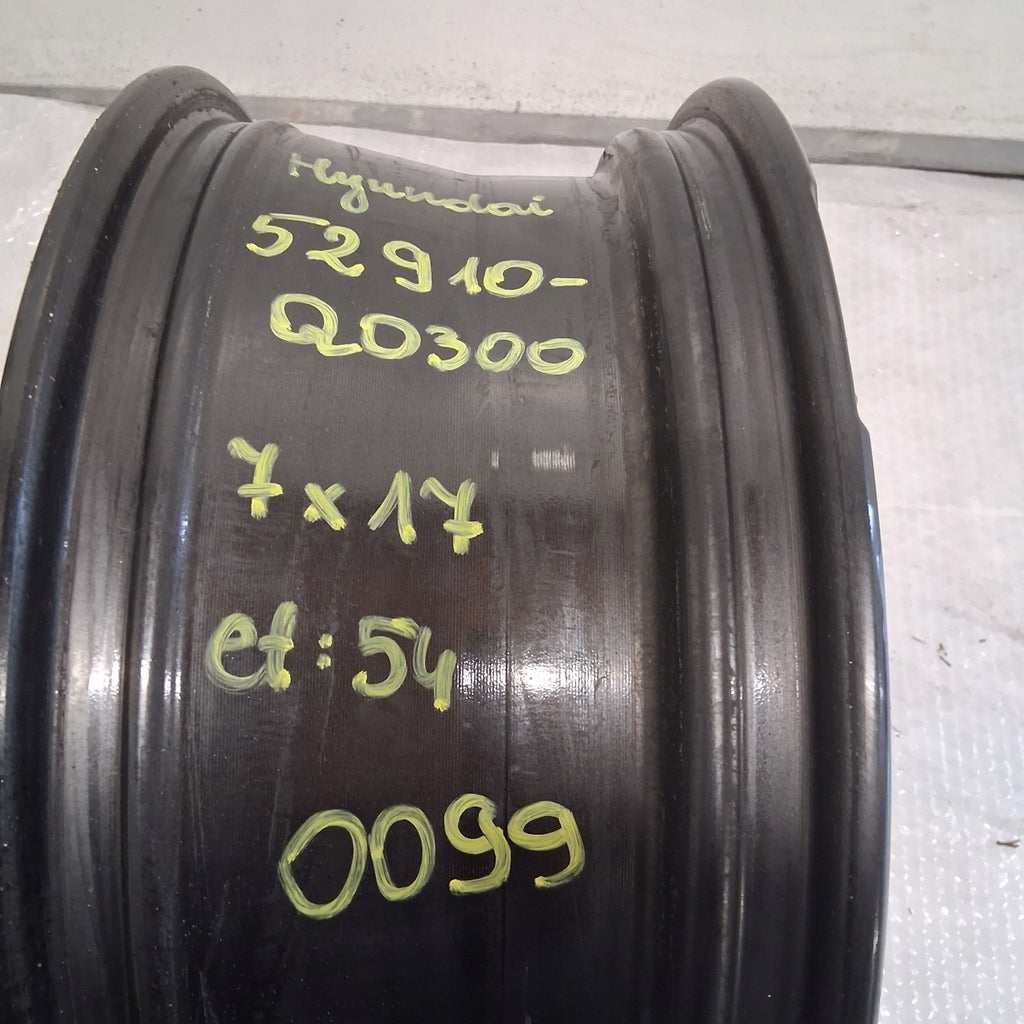 1x Alufelge 17 Zoll 7.0" 5x114.3 54ET Glanz 52910-Q0300 Hyundai Ix35 Rim Wheel FEL8908668943et