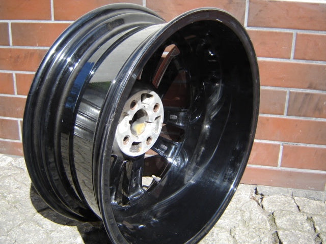 1x Alufelge 17 Zoll 7.0" 4x100 44ET Glanz Schwarz OP035 Opel Corsa Rim Wheel