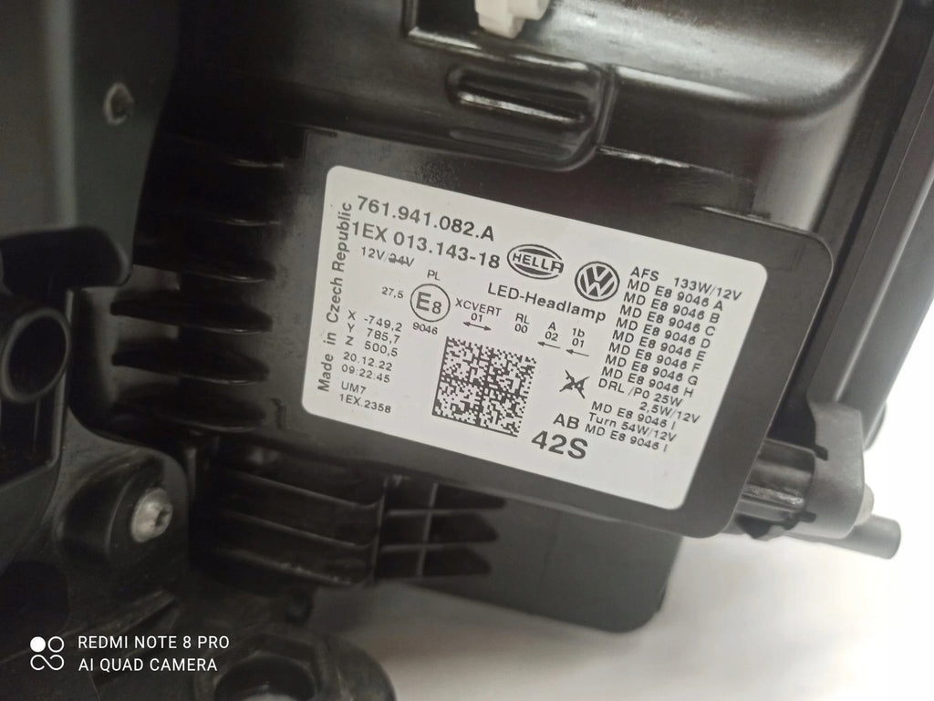 Frontscheinwerfer VW Touareg 761941082A LED Rechts Scheinwerfer Headlight