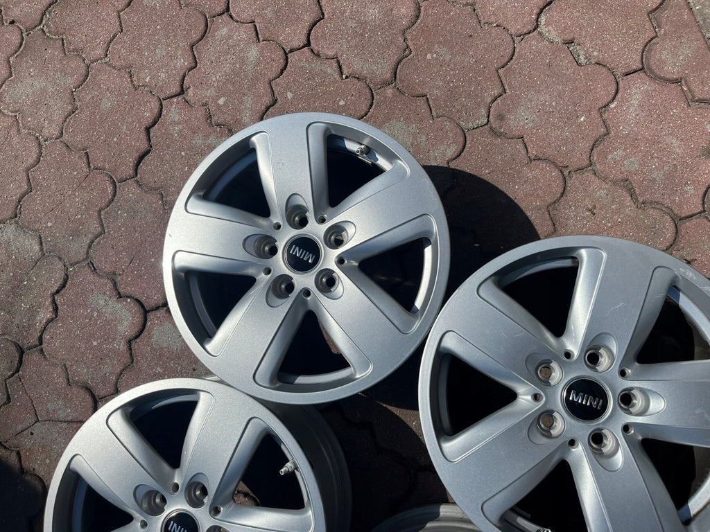 4x Alufelge 16 Zoll 7.0" 5x112 52ET Glanz Silber 6856043 Mini Rim Wheel FEL5970954084bt
