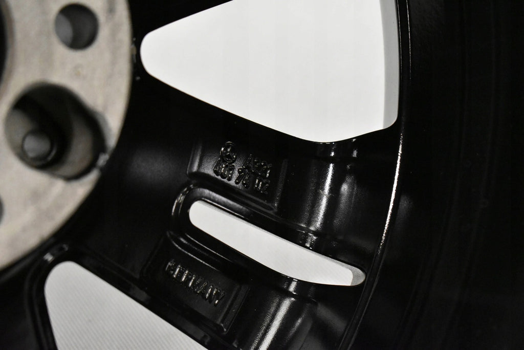 4x Alufelge 18 Zoll 8.5" 5x112 43ET Glanz Schwarz A2214017402 Mercedes-Benz W221