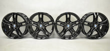 Laden Sie das Bild in den Galerie-Viewer, 4x Alufelge 18 Zoll 8.0" 5x112 57ET Glanz Schwarz 8092352 BMW F44 1 F40 FEL4537053050ge