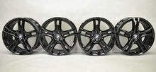 Laden Sie das Bild in den Galerie-Viewer, 4x Alufelge 18 Zoll 8.0" 5x112 57ET Glanz Schwarz 8092352 BMW F44 1 F40 FEL4537053050ge