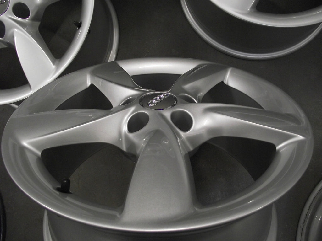 4x Alufelge 17 Zoll 7.5" 5x112 37ET Glanz Silber Audi Rim Wheel FEL8577663336pc