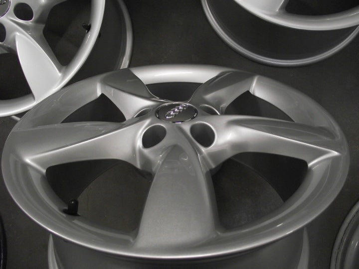 4x Alufelge 17 Zoll 7.5" 5x112 37ET Glanz Silber Audi Rim Wheel FEL8577663336pc
