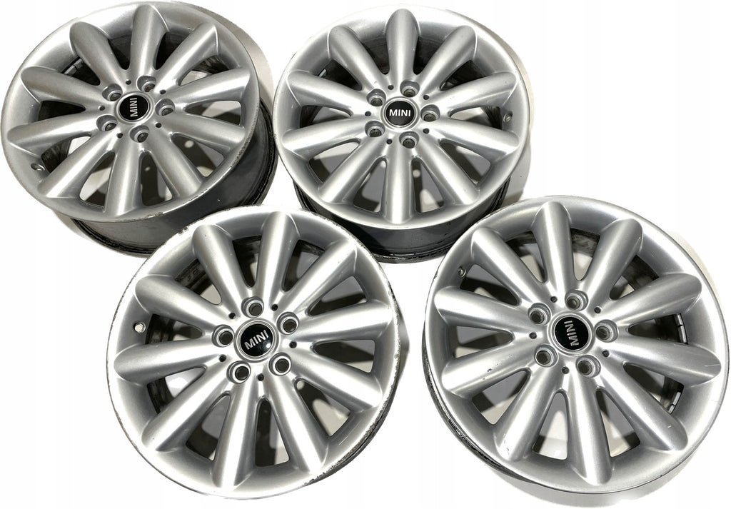 4x Alufelge 17 Zoll 7.0" 5x112 54ET Glanz Silber 6855108 Mini F57 F56 F55