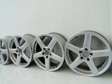 Laden Sie das Bild in den Galerie-Viewer, 4x Alufelge 16 Zoll 7.5&quot; 5x112 45ET Silber Mercedes-Benz Rim Wheel