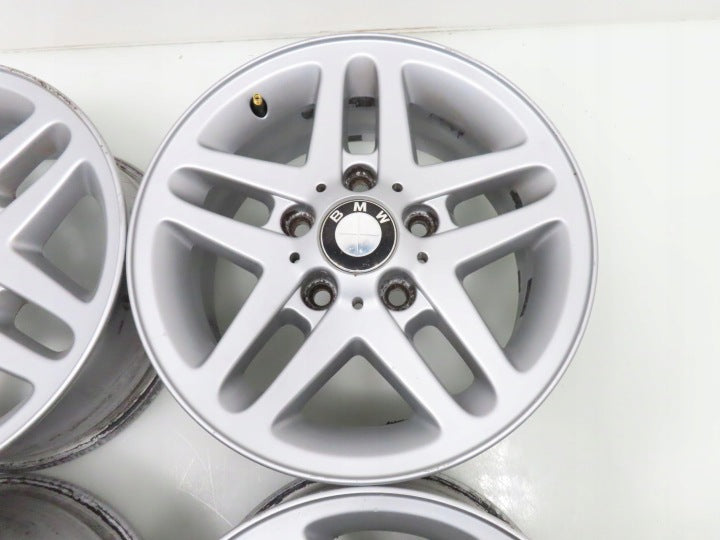 4x Alufelge 15 Zoll 6.5" 5x120 42ET Silber 1095368-7 BMW 3 E36 E46 E90 Rim Wheel FEL2093513076mi