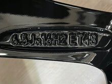 Load image into Gallery viewer, 4x Alufelge 16 Zoll 6.5" 5x112 48ET Glanz Schwarz 5TA601025K VW Touran Rim Wheel FEL7472480469gu