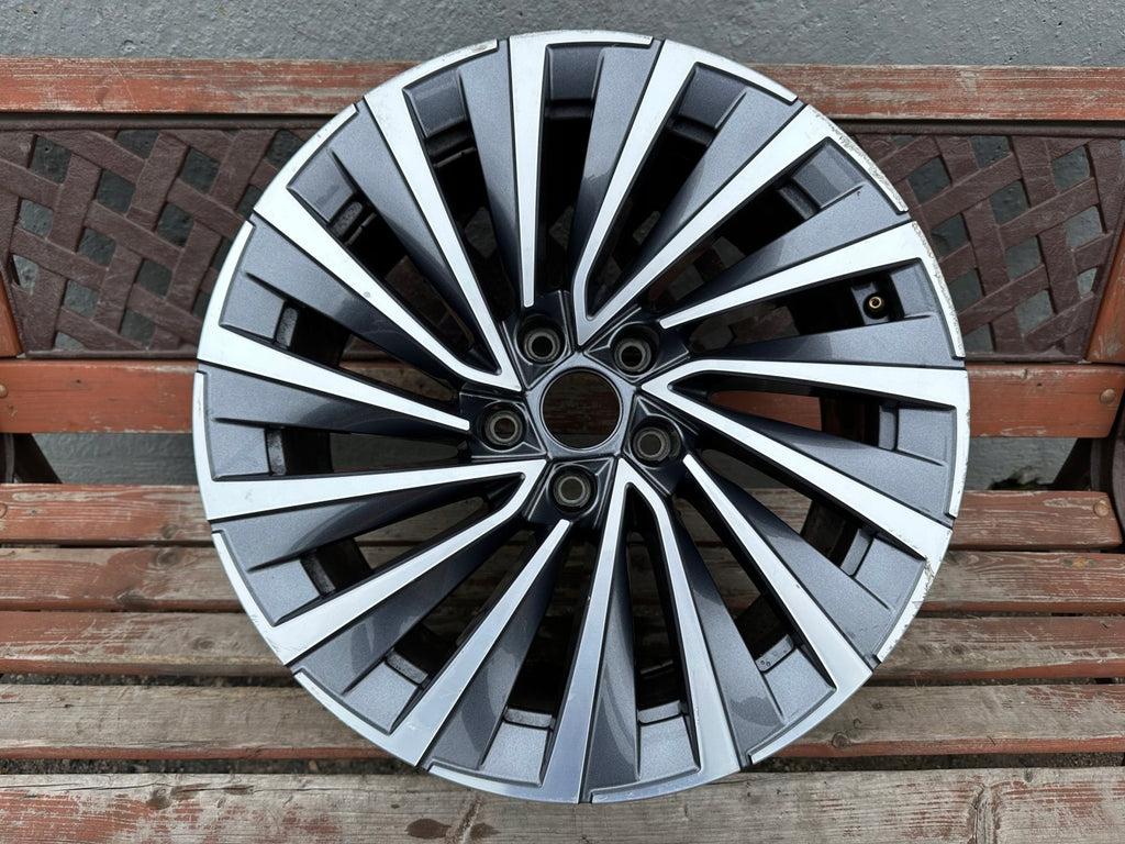 1x Alufelge 18 Zoll 8.0" 5x112 44ET Glanz Graphit 3P0601025F Mg Superb I FEL3101473946pz