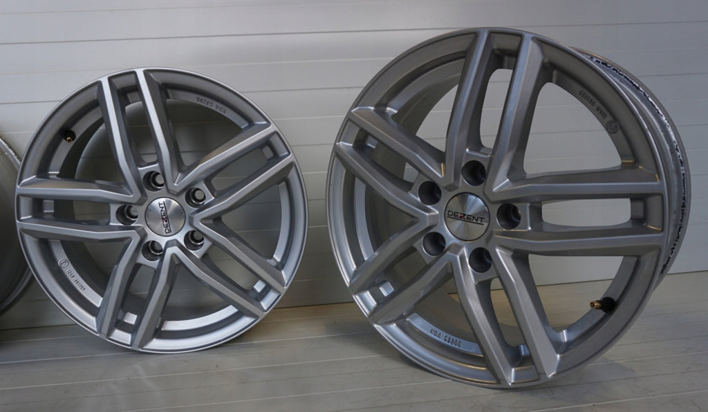 4x Alufelge 16 Zoll 6.5" 5x112 41ET Glanz Silber TTRZ8SA41E Rim Wheel FEL5444930038cp