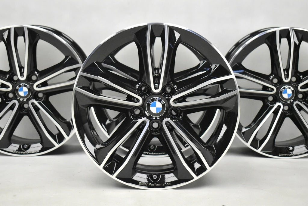 4x Alufelge 17 Zoll 7.5" 5x112 54ET Glanz 6856087 BMW F21 F40 Mg Rim Wheel FEL5990571970gm