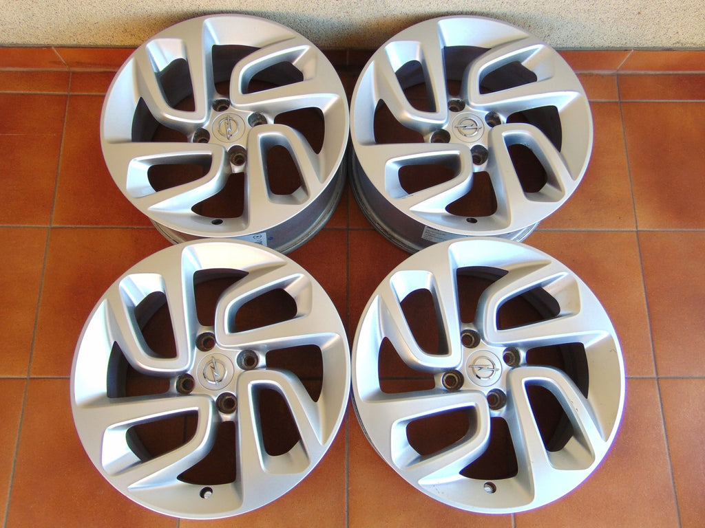 4x Alufelge 16 Zoll 6.5" 4x108 20ET Glanz Silber 39007897 Opel Crossland X FEL1178413675hg