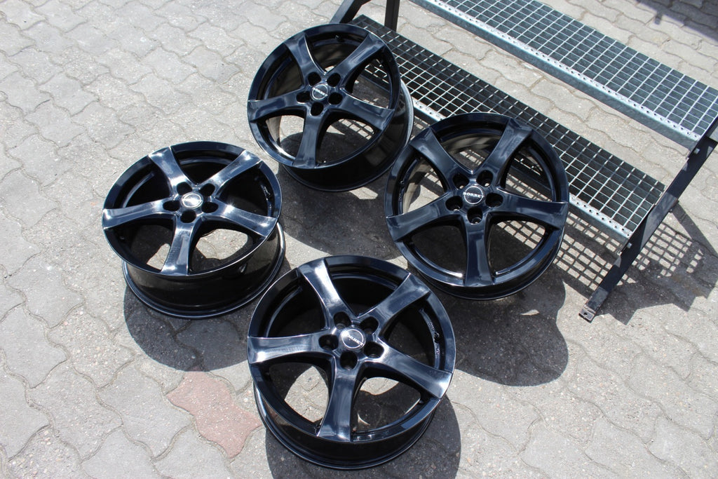 4x Alufelge 17 Zoll 7.0" 5x114.3 40ET Glanz Schwarz KBA-48362- Hyundai I FEL4119468009rv